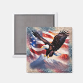 patriottische adelaarmagneet magneet (Voorkant / Achterkant)