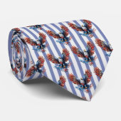 Patriottische adelaarsstropdas stropdas (Opgerold)