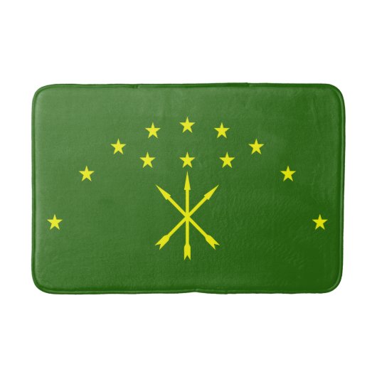 Patriottische Adygea-vlag Badmat (Voorkant)