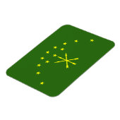 Patriottische Adygea-vlag Magneet (Linkerzijde)