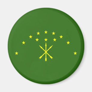 Patriottische Adygea-vlag Magneet