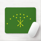 Patriottische Adygea-vlag Muismat (Met muis)