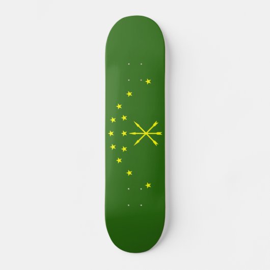 Patriottische Adygea-vlag Persoonlijk Skateboard (Voorkant)