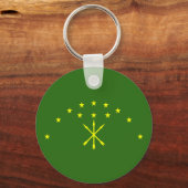 Patriottische Adygea-vlag Sleutelhanger (Voorkant)