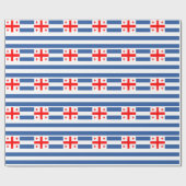 Patriottische Adzjaarse vlag Cadeaupapier (Vlak)