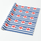 Patriottische Adzjaarse vlag Cadeaupapier (Uitgerold)