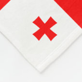 Patriottische Adzjaarse vlag Fleece Deken (Hoek)