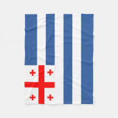 Patriottische Adzjaarse vlag Fleece Deken (Voorkant)