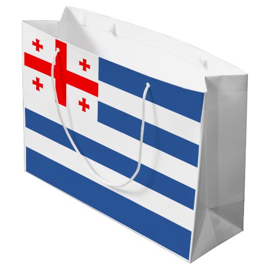Patriottische Adzjaarse vlag Groot Cadeauzakje (Achterkant Gekanteld)