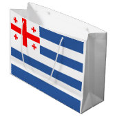 Patriottische Adzjaarse vlag Groot Cadeauzakje (Voorkant Gekanteld)