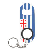 Patriottische Adzjaarse vlag Mini Flessenopener (Voorkant)