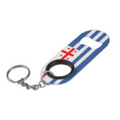 Patriottische Adzjaarse vlag Mini Flessenopener (Voorkant Gekanteld)