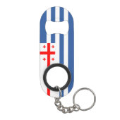 Patriottische Adzjaarse vlag Mini Flessenopener (Achterkant)