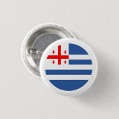 Patriottische Adzjaarse vlag Ronde Button 3,2 Cm (Voorkant /achterkant)