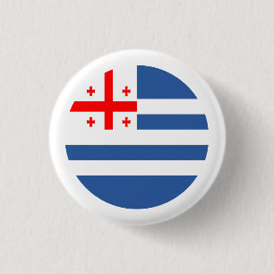 Patriottische Adzjaarse vlag Ronde Button 3,2 Cm