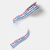 Patriottische Adzjaarse vlag Satijnen Lint (Achterkant)