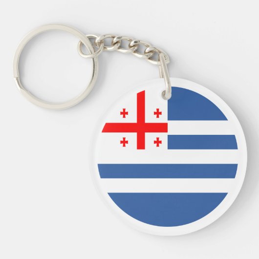 Patriottische Adzjaarse vlag Sleutelhanger (Voorkant)