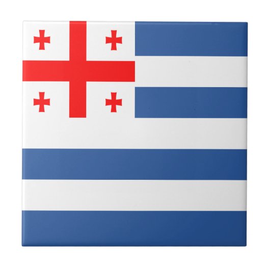 Patriottische Adzjaarse vlag Tegeltje (Voorkant)