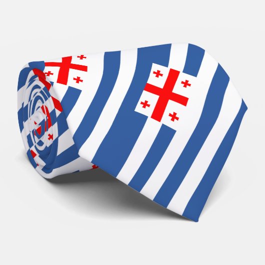 Patriottische Adzjarische vlag Stropdas (Opgerold)