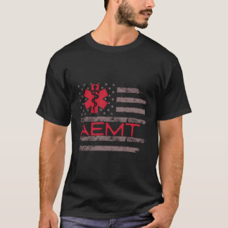 Patriottische AEMT Medisch Technicus Eerste Hulp T-shirt