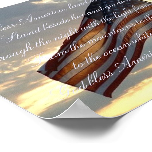 Patriottische afdrukken poster (Hoek)