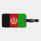 Patriottische Afghanistan vlag Bagagelabel (Achterkant horizontaal)