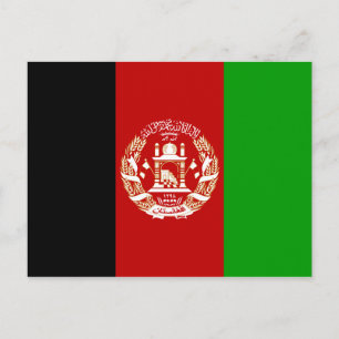 Patriottische Afghanistan vlag Briefkaart