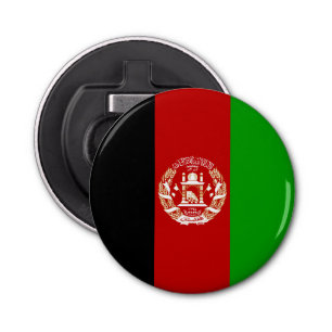 Patriottische Afghanistan vlag Button Flesopener
