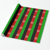Patriottische Afghanistan vlag Cadeaupapier (Uitgerold)