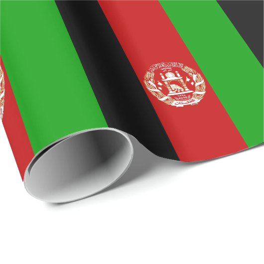 Patriottische Afghanistan vlag Cadeaupapier (Rol Hoek)