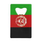 Patriottische Afghanistan vlag Creditkaart Flessenopener (Voorkant)
