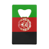 Patriottische Afghanistan vlag Creditkaart Flessenopener (Achterkant)