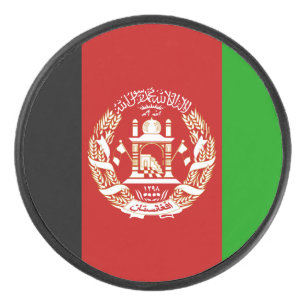 Patriottische Afghanistan vlag Hockey Puck