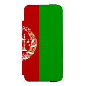 Patriottische Afghanistan vlag Incipio iPhone Portemonnee Hoesje (Voorkant Agenda)