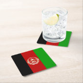 Patriottische Afghanistan vlag Kartonnen Onderzetters (Insitu)