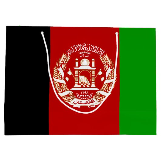 Patriottische Afghanistan vlag Large Cadeautasje (Achterkant)