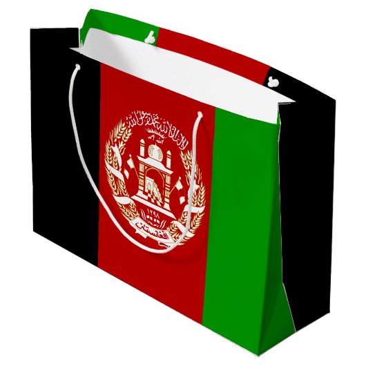 Patriottische Afghanistan vlag Large Cadeautasje (Achterkant Gekanteld)