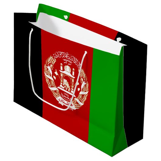Patriottische Afghanistan vlag Large Cadeautasje (Voorkant Gekanteld)