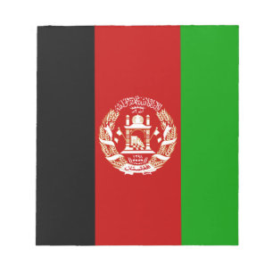 Patriottische Afghanistan vlag Notitieblok