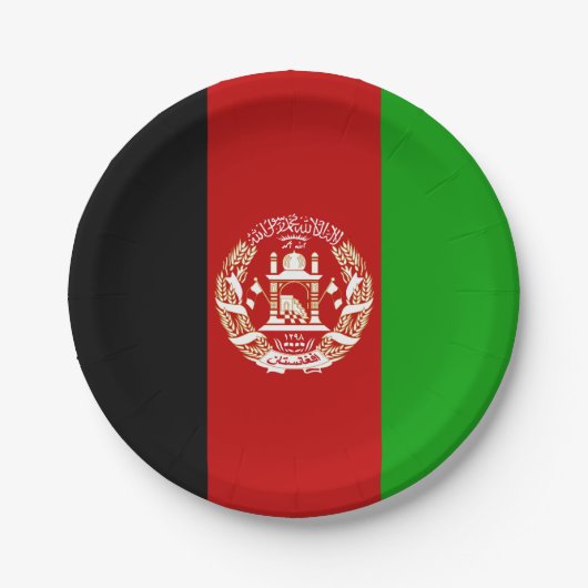 Patriottische Afghanistan vlag Papieren Bordje (Voorkant)