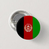 Patriottische Afghanistan vlag Ronde Button 3,2 Cm (Voorkant /achterkant)