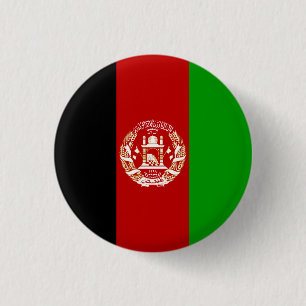 Patriottische Afghanistan vlag Ronde Button 3,2 Cm