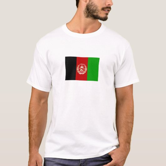 Patriottische Afghanistan vlag T-shirt (Voorkant)