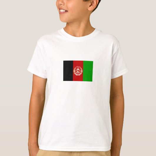 Patriottische Afghanistan vlag T-shirt (Voorkant)