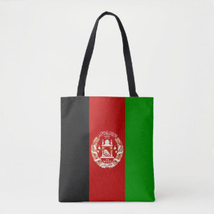 Patriottische Afghanistan vlag Tote Bag