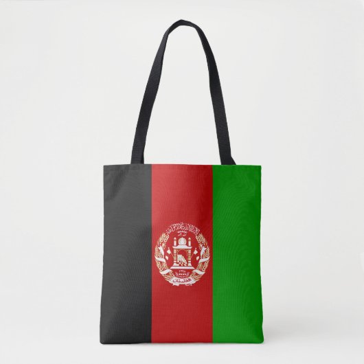 Patriottische Afghanistan vlag Tote Bag (Voorkant)