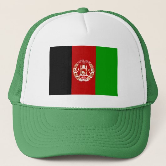 Patriottische Afghanistan vlag Trucker Pet (Voorkant)