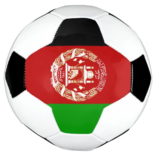 Patriottische Afghanistan vlag Voetbal (Gedraaid)