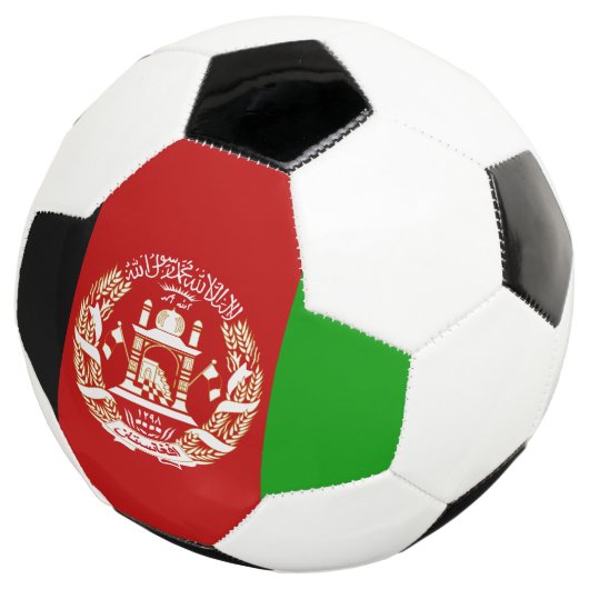 Patriottische Afghanistan vlag Voetbal (Drie kwart)