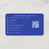 Patriottische Afro-Amerikaanse Nail Salon Branding Visitekaartje (Achterkant)